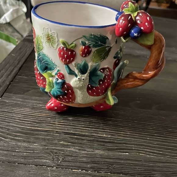 Colorful Strawberry Ceramic Mug - Picture 3 of 5